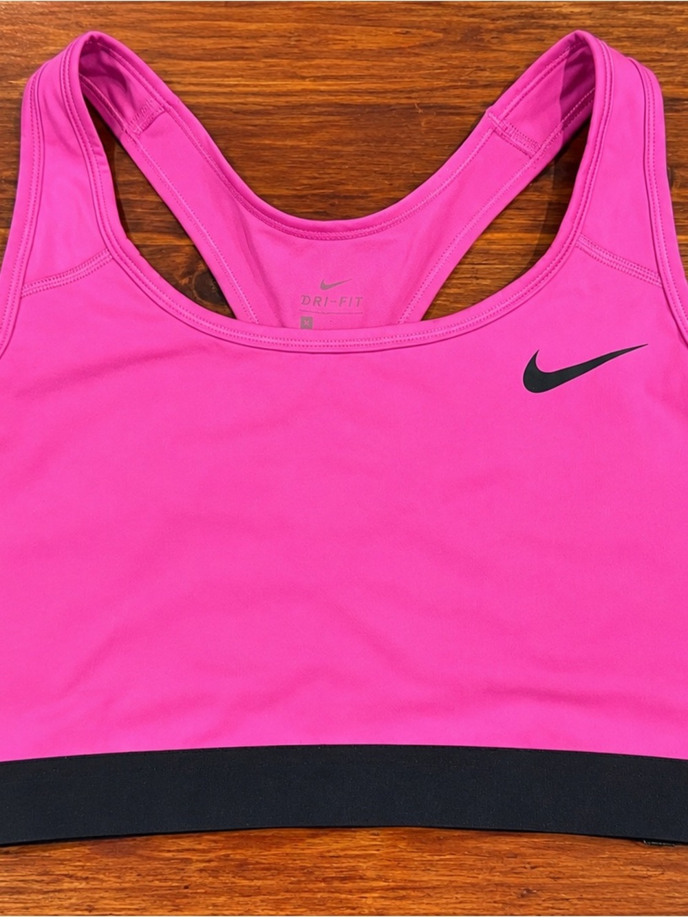 Nike Hot Pink Sports Bra with Black Band